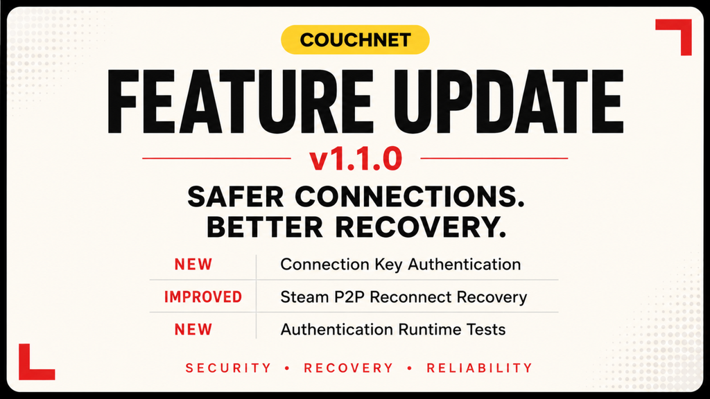 CouchNET – Multiplayer Framework for Local & Online Co-op